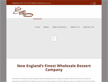 Tablet Screenshot of mbdesserts.com